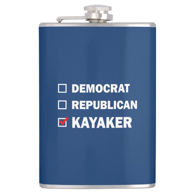 Demokrat Republikaner Kayaker Flachmann (Vorderseite)