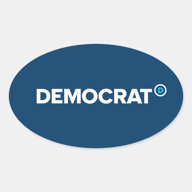 Demokrat Stickers (Vorderseite)