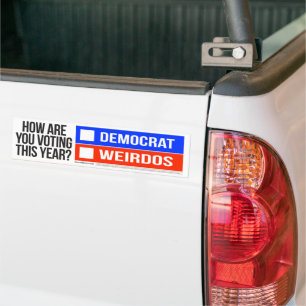 DEMOKRAT / WEIRDOS AUTOAUFKLEBER