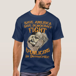 DEMOKRAT ZL X1 KP PARTEI WAHL KOSTEN T-SHIRT