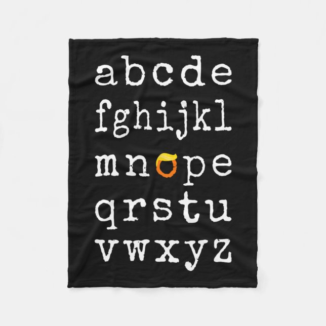 Demokraten Funny Wig Trump Wahlen Anti-Trump Fleecedecke (Vorderseite)