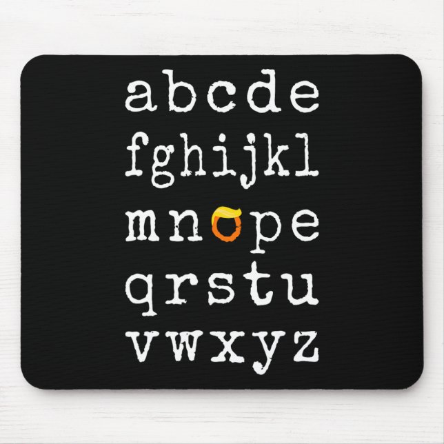 Demokraten Funny Wig Trump Wahlen Anti-Trump Mousepad (Vorne)