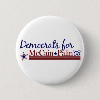 Demokraten für McCain Palin Button