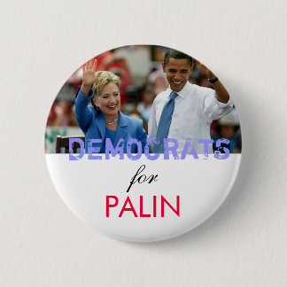 Demokraten für Palin Button