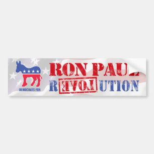 Demokraten für Ron Paul Autoaufkleber