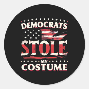 Demokraten haben mir Trump 2024 Halloween Co. Runder Aufkleber
