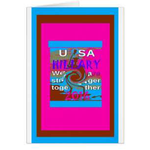 Demokraten Hillary for USA Präsident Wir sind Stro