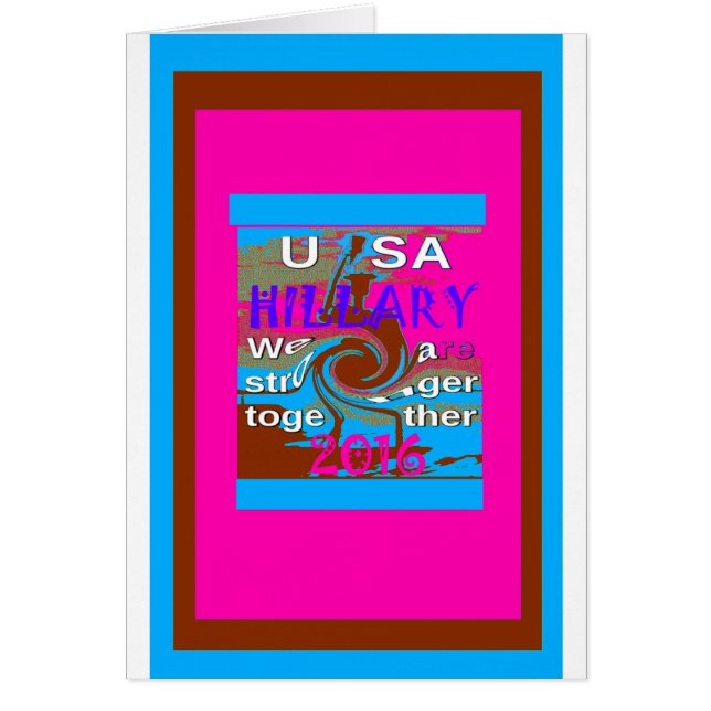 Demokraten Hillary for USA Präsident Wir sind Stro (Vorne)