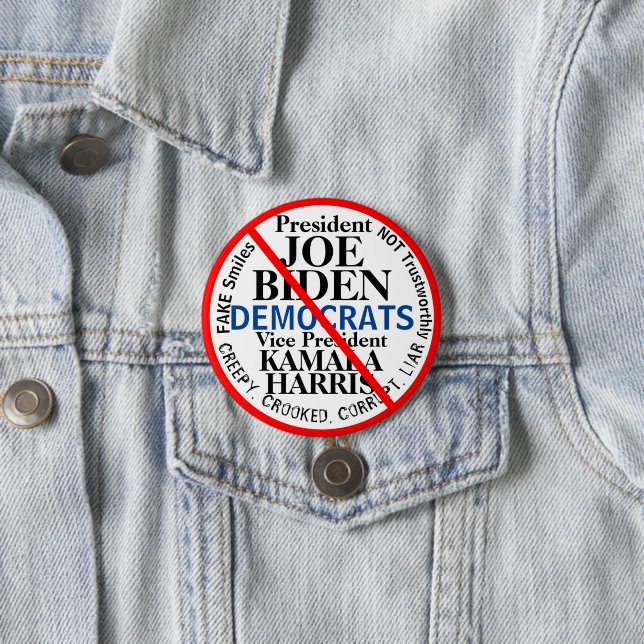 Demokraten Präsident Joe Biden Kamala Harris Button (Beispiel)