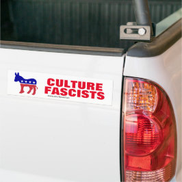 Demokraten sind Kulturfaschisten Autoaufkleber