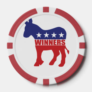 Demokraten sind Sieger Pokerchips