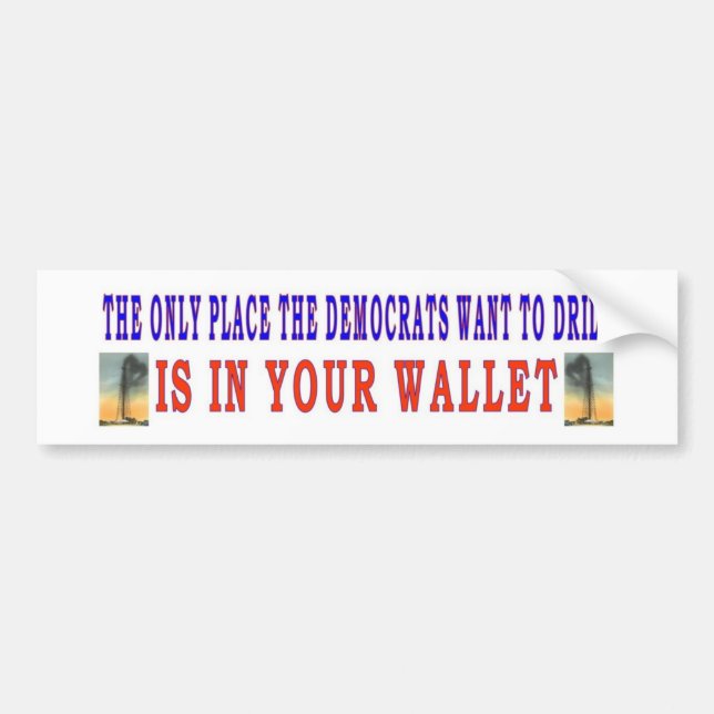 DEMOKRATEN WOLLTE NUR, IN IHRER AUTOAUFKLEBER (Vorne)