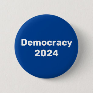 Demokratie 2024 Präsidentschaftswahl Button