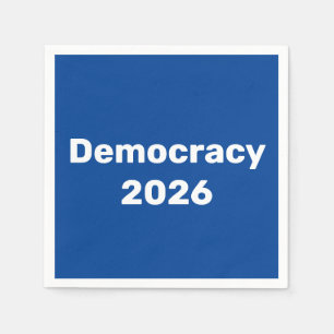 Demokratie 2026 Zwischenwahlen Serviette