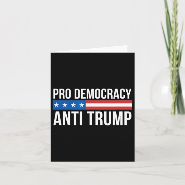 Demokratie - Anti Trump - Karte (Vorderseite)