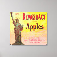 Demokratie - Apple Crate LabelDufur