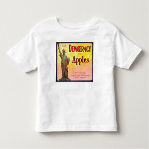 Demokratie-Apple-Kiste LabelDufur ODER Kleinkind T-shirt