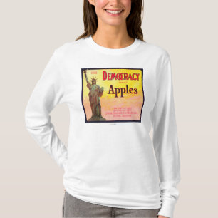 Demokratie-Apple-Kiste LabelDufur ODER T-Shirt