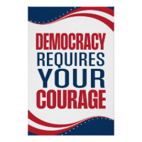 Demokratie braucht Mut | Flagge |