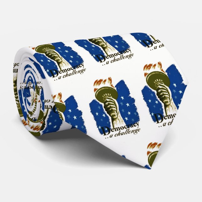 Demokratie eine Herausforderung, Poster mit Libert Krawatte (Gerollt)