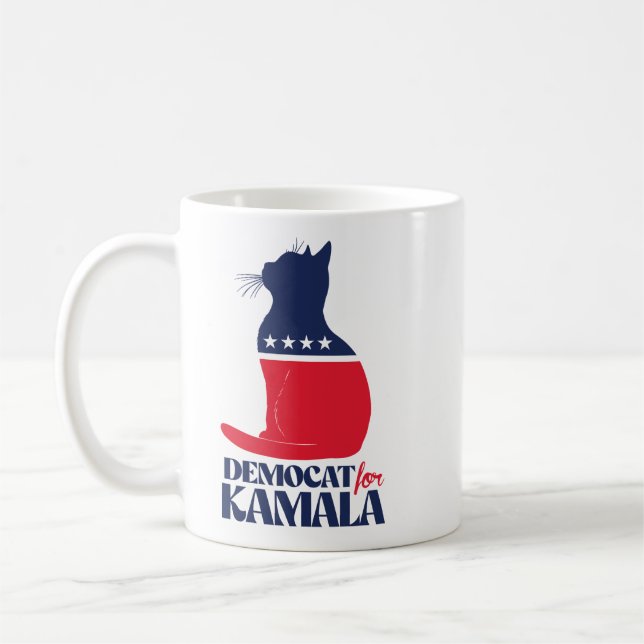 Demokratie für Kamala Kaffeetasse (Links)