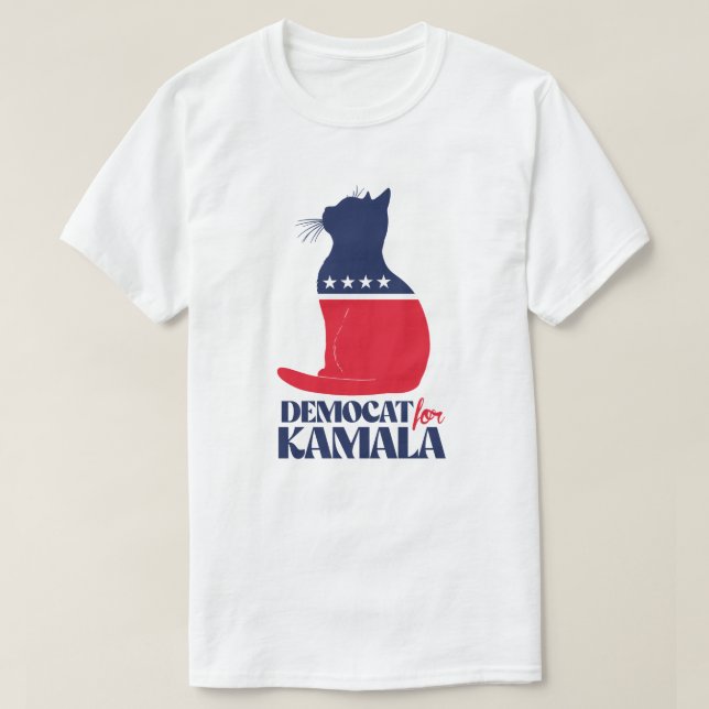 Demokratie für Kamala T-Shirt (Design vorne)