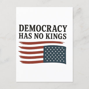Demokratie hat keinen König gegen Trump USA Einladungspostkarte
