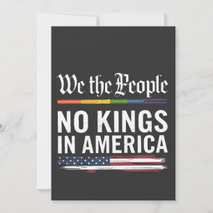 Demokratie hat keinen König-Librety-Status USA Einladung