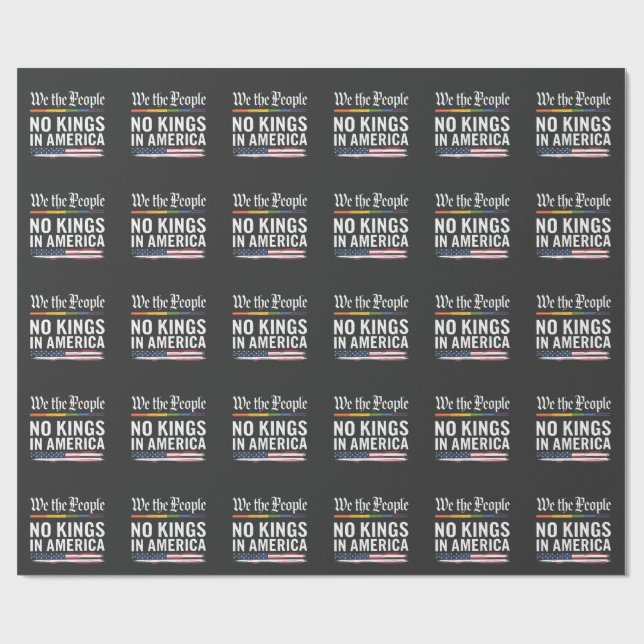 Demokratie hat keinen König-Librety-Status USA Geschenkpapier (Flach)