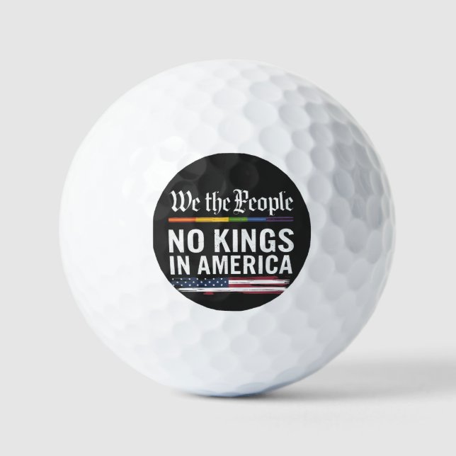 Demokratie hat keinen König-Librety-Status USA Golfball (Vorderseite)
