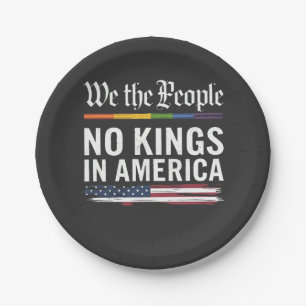 Demokratie hat keinen König-Librety-Status USA Pappteller