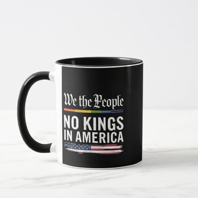 Demokratie hat keinen König-Librety-Status USA Tasse (Links)