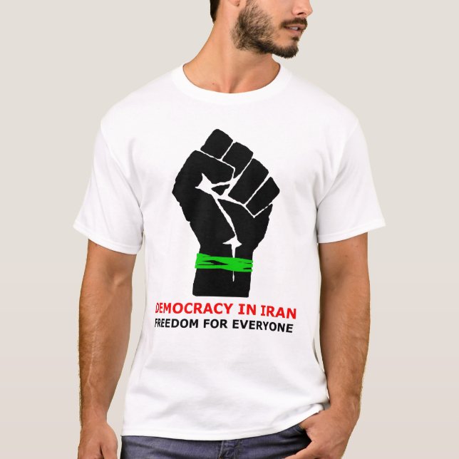 Demokratie im Iran T-Shirt (Vorderseite)