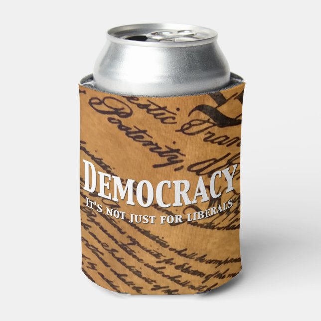 Demokratie ist nicht nur für die Liberalen Dosenkühler (Kanne Vorderseite)