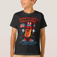 Demokratie kollabiert lustiger Hot Dog 4. Juli Dem