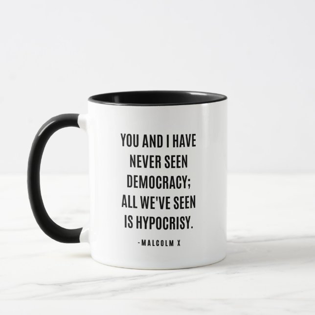 Demokratie oder Heuchelei Tasse (Links)