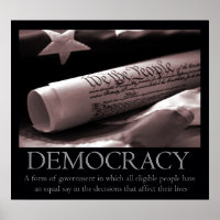 Demokratie-Poster