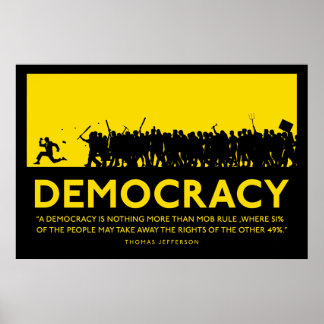 Demokratie-Poster Poster