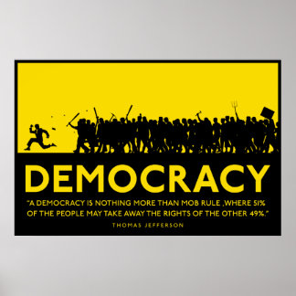 Demokratie-Poster Poster