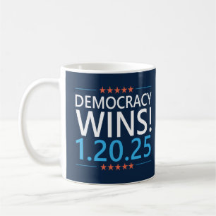 Demokratie siegt Kamala Harris 1.20.25 Kaffeetasse
