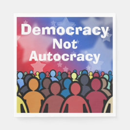 Demokratie statt Autokratie Serviette