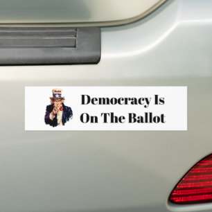Demokratie steht auf dem Wahlgang 2026 Autoaufkleber