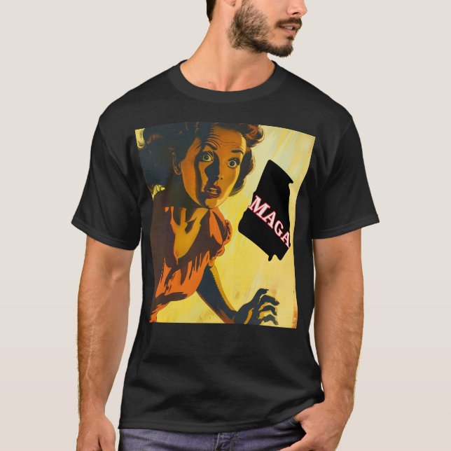 Demokratie und Anti-Maga-T - Shirt (Vorderseite)