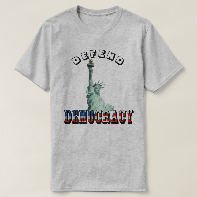 DEMOKRATIE VERTEIDIGEN T-Shirt (Design vorne)