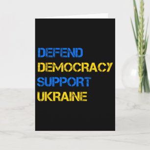 Demokratie verteidigen Ukraine unterstützen Für Ze Karte