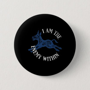 Demokratin Kamala Harris Feind im Innern Anti-Trum Button