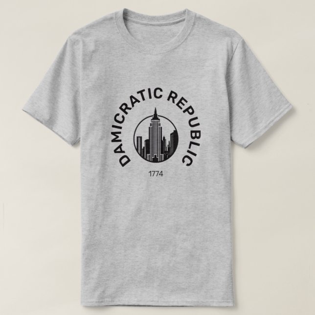 Demokratisch  T-Shirt (Design vorne)