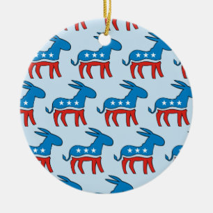Demokratische Donkey Keramik Ornament