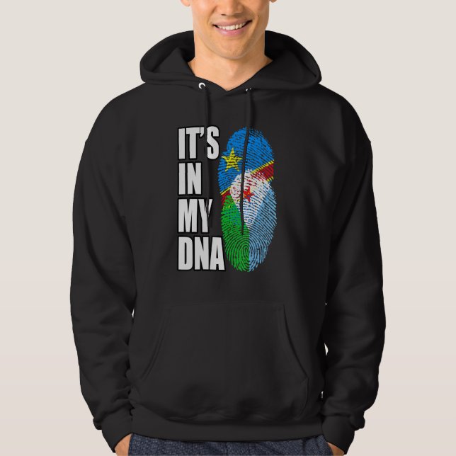 Demokratische kongolesische und dschibutische DNA- Hoodie (Vorderseite)
