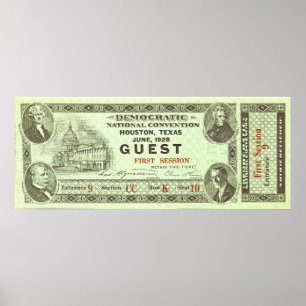 Demokratische Nationalversammlung Ticket 1928 Poster